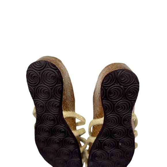 Euro Wellness Balance Womens Sandals Size 10 Butterfly Rope Leather Accents - Picture 11 of 12